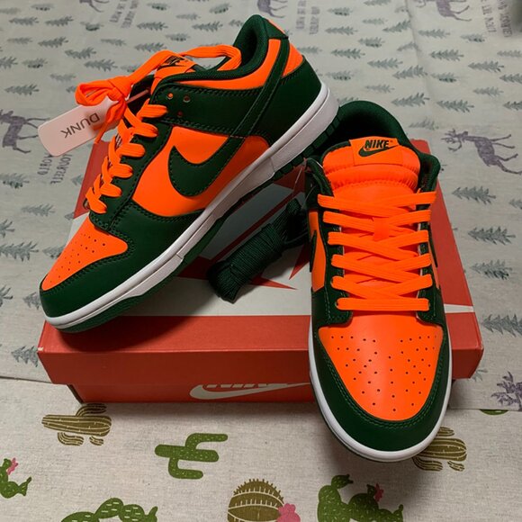 Nike Dunk Low Miami Hurricane skate sneakers - Picture 4 of 7